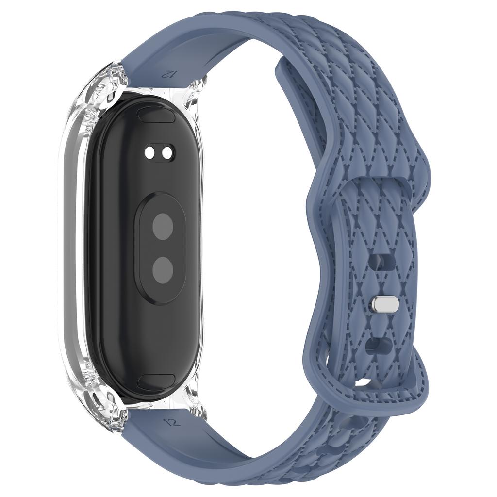 Etui+Silikonreim for Xiaomi Mi Band 10 Sport Gummibånd Armbånd pulseira correa for Xiaomi Smart Band 10 9 8 NFC Tilbehør