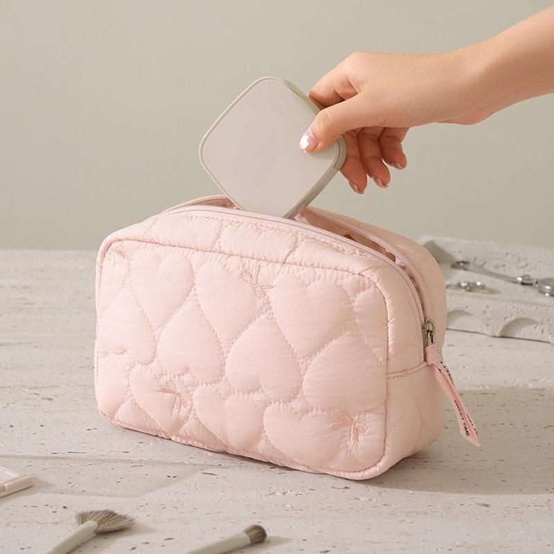 Cute Makeup Bag Travel Cosmetic Organizer Pouch Bags for Women Simple Large Capacity Toiletry Storage Bag