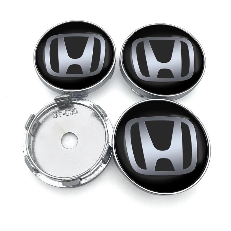

4Pcs Car Wheel Rims Center Hub Caps Emblem Car Accessories For Honda Civic XR-V HR-V City Accord Odyssey Spirior CRV Jazz