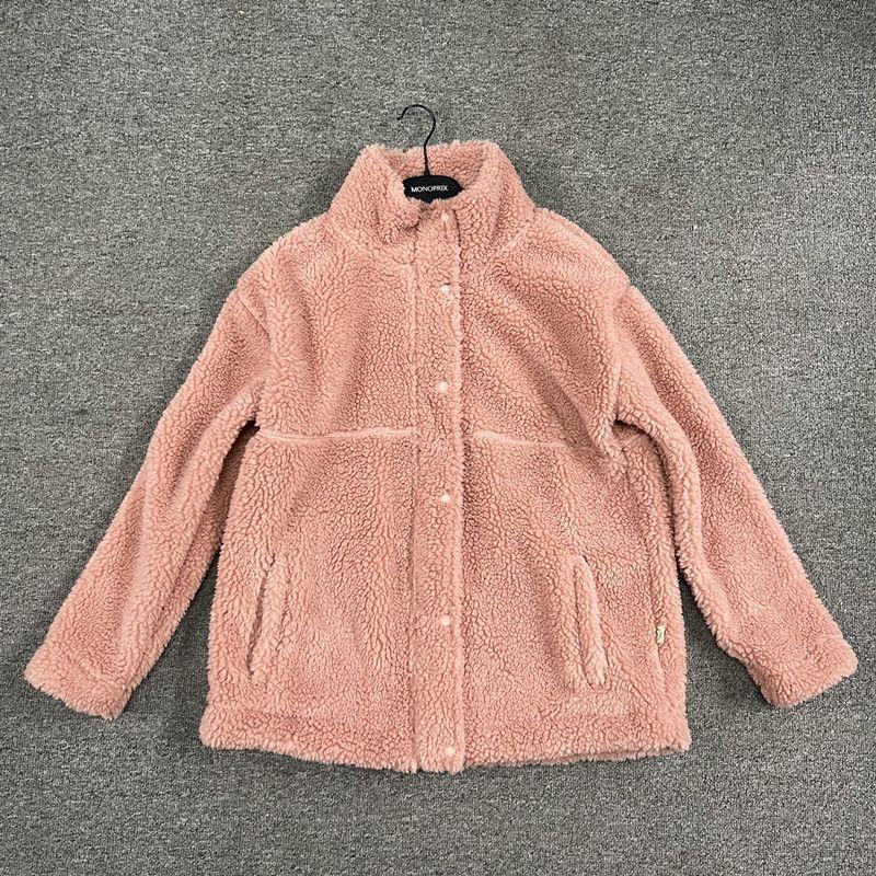 

Official Net British Original FAC **Comfortable Lamb Wool Casual Large Version Women s Long Sleeve Winter Warm Sweater Pink L