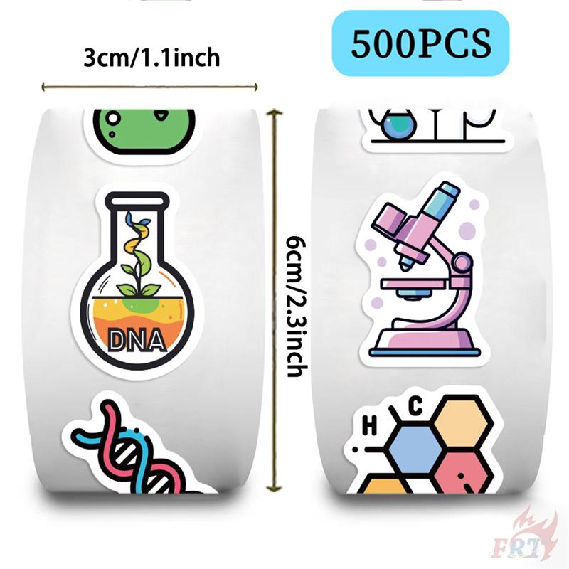 500Pcs/Roll Q Chemical Experiment Kids Rewards Stickers - DIY Scrapbooks Album Decor Sealing Label Decals