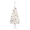 Exclusive House - Pre-lit Artificial Christmas Tree and White Baubles 150 Cm