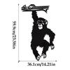 3D Acrylic Gorilla Wall Sticker for Living Room Decor