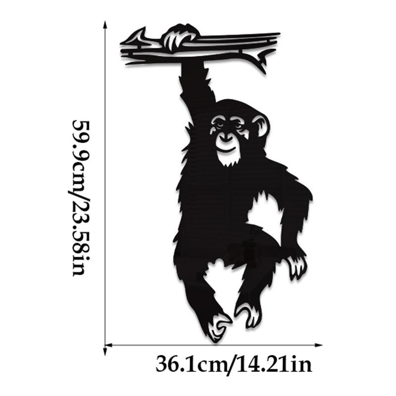 3D Acrylic Gorilla Wall Sticker for Living Room Decor