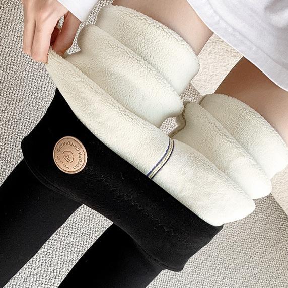 

Женские зимние леггинсы, термобархатные хлопковые утягивающие колготки с флисовыми брюками, черные эластичные серые толстые теплые леггинсы для женщин XL чёрный