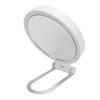Travel Makeup Mirror Dual Sided Round Shape Foldable 1X 20X Magnification LED Lighted Vanity Mirror