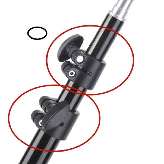 1pcs Lamp bracket mold clamp telescopic rods fixed buckles 28mm 30mm pipe clamp fastener metal aluminum tube clamps