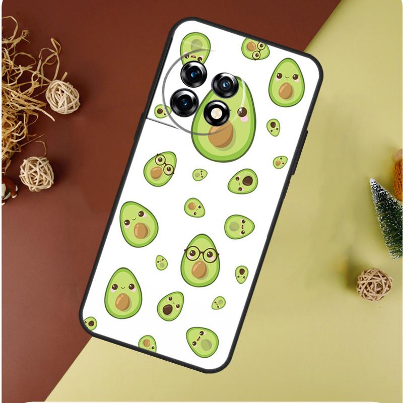 Cartoon Avocado For OnePlus Nord 4 CE 3 2 Lite N20 N30 9 10 Pro 8T 9RT 10T 10R 13R 12R 11 12 13 Phone Case