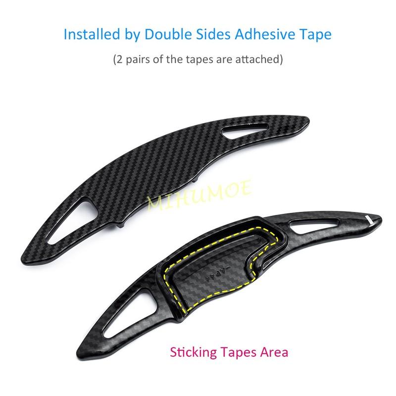 Carbon Fiber Look Steering Wheel Paddle Shift Extension For Acura MDX ILX RDX TLX RLX TL 2022 2021 2020 2019 2018 2017 2016 2015