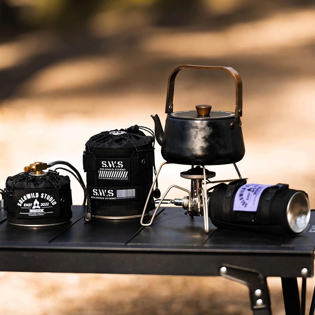 Camping Gas Protective Cover Anti-Fall Fuel Cylinder Protector Waterproof Gas Tank Storage Bag for Outdoor Camping