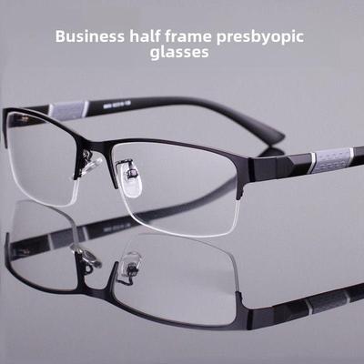 Halbrahmen-Lesebrille mit Blaulichtschutz für Senioren