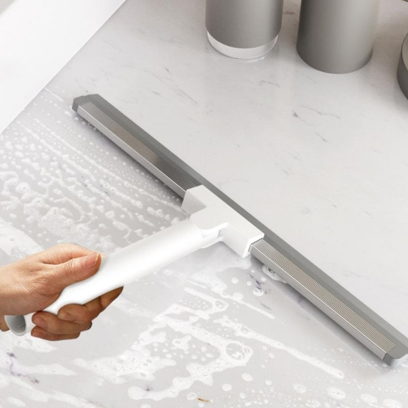 Silicone Floor Scraper Bathroom Squeegee NonSlip Grip Efficient Water Removal Home Cleaning Accessory