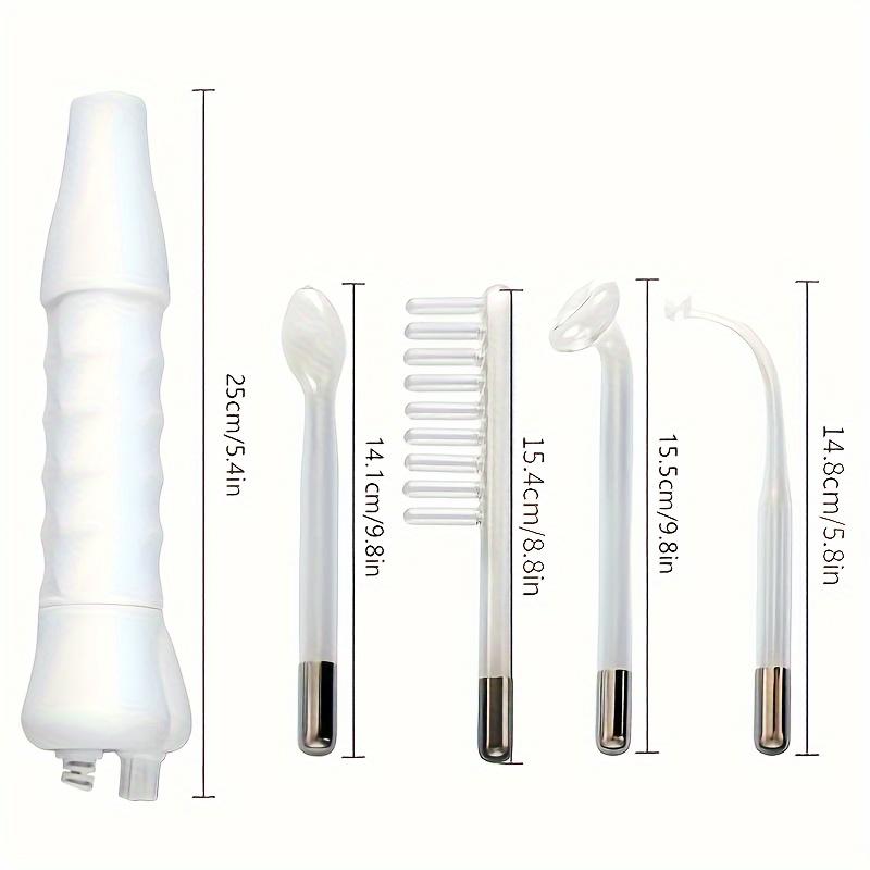 

Массажер для лица 4-в-1, высокочастотная электродная палочка, спа-массажер для ухода за кожей лица
