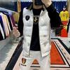 European Trendy Men's High-End White Duck Down Vest - Fashionable, Versatile, and Warm Jacket