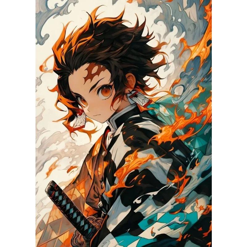 Demon Japanese Popular Classics Anime Character Posters Canvas Printing Wall Art Picture for Living Room Home Decor Gifts
