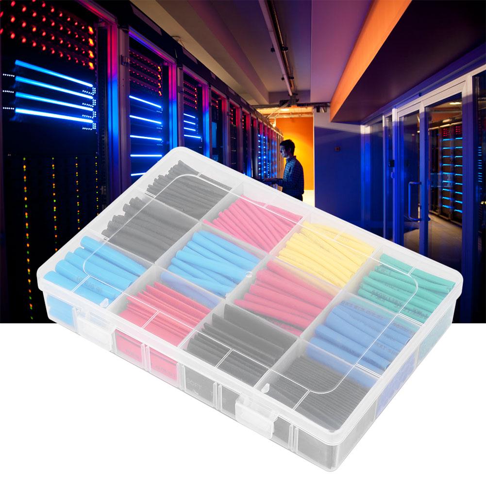 560pcs Mixed Colored Heat Shrink Tubing Wrap Cable Sleeve Shrinkable Tube 