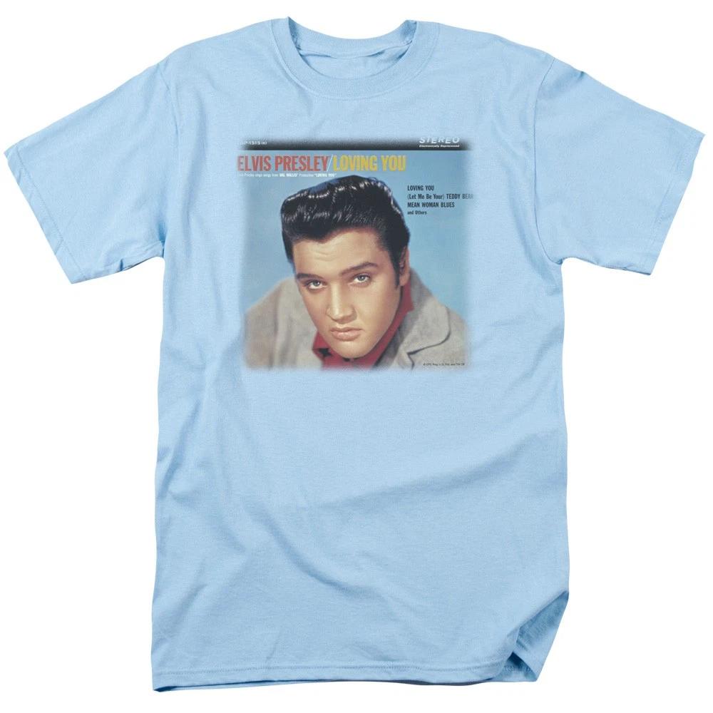Elvis Presley - Colonna Sonora di Loving You - T-shirt Bambino Manica Corta Unisex - Blu