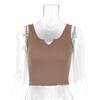 Streetwear Crop Top With Ribbed Cotton Material For Sexy Girls