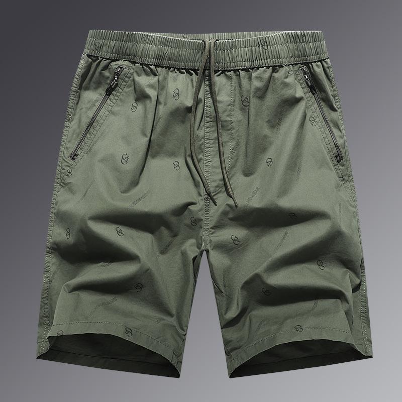 Cotton Sports Shorts Men's Loose Straight Leg Shorts Summer Thin Casual Pants