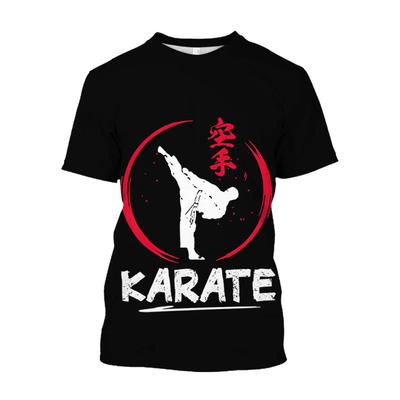 Fashion Fun Personality Karate Graphic T-shirts For Men Trendly Casual 3D Printed Round Neck Short Sleeves Tees Tops Streetwear