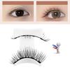 1 Paar Magnetische Wimpernverlängerungs-Set Wiederverwendbare Magnetische Wimpern Und Pinzette Kein Kleber Benötigt Flauschige Falsche Wimpern Make-up