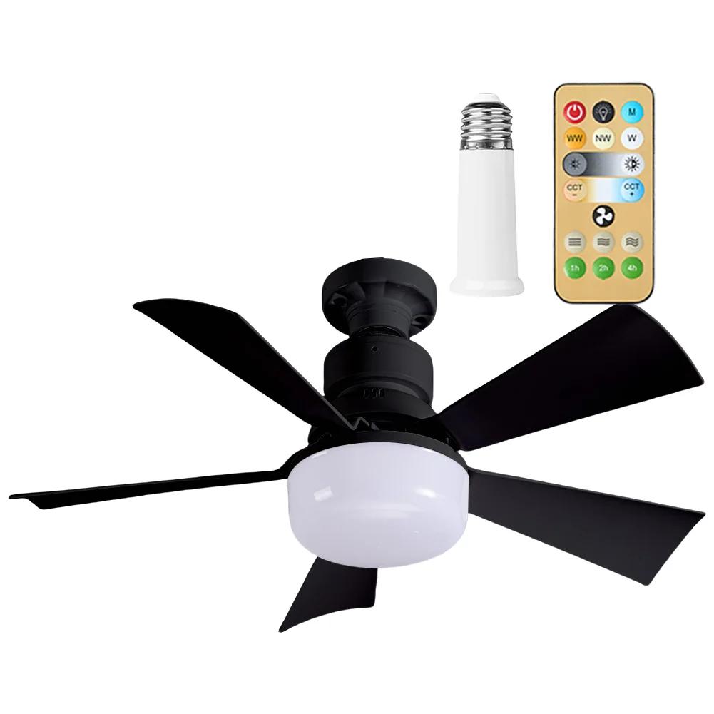 52CM/42CM Modern Ceiling Fan with LED Light Remote Control Silent Ceiling Fan for Kitchen Bedroom Basement Dining Living Room