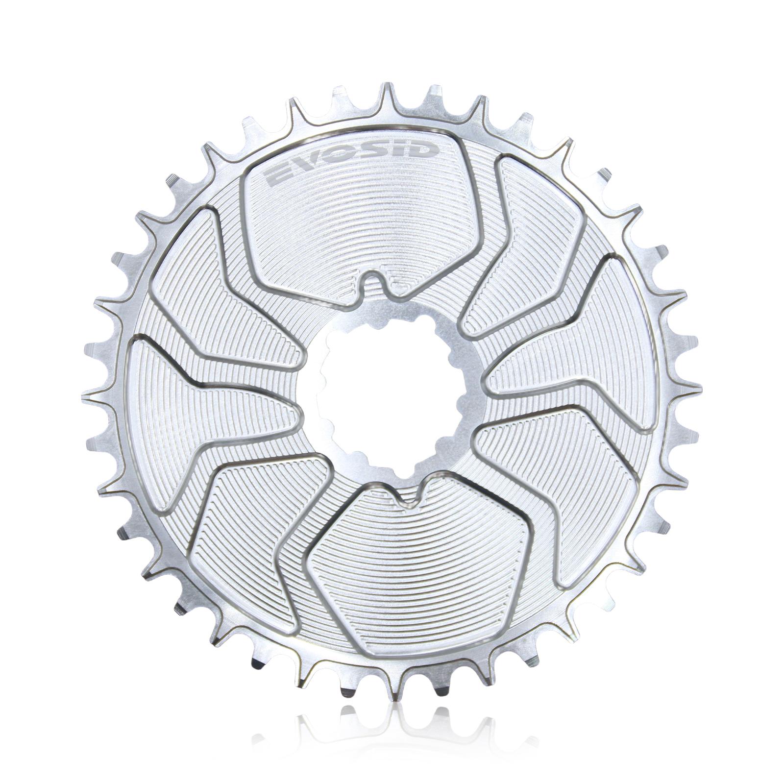 EVOSID Road Bike Crankset 160/165/170mm 3nail Direct Mount Chainring 40-56T Gravel Bicycle Hollow Intregated Crank 12S Bike Part Silver 40T