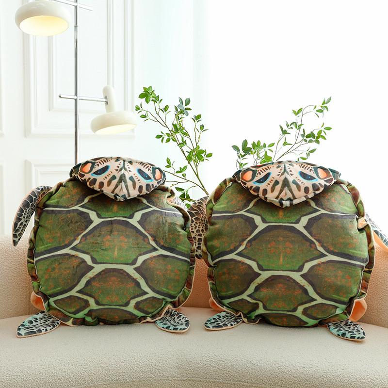Almofada de Pelúcia Casco de Tartaruga Única e Adorável, Brinquedo de Pelúcia Vestível para Relaxamento Aconchegante