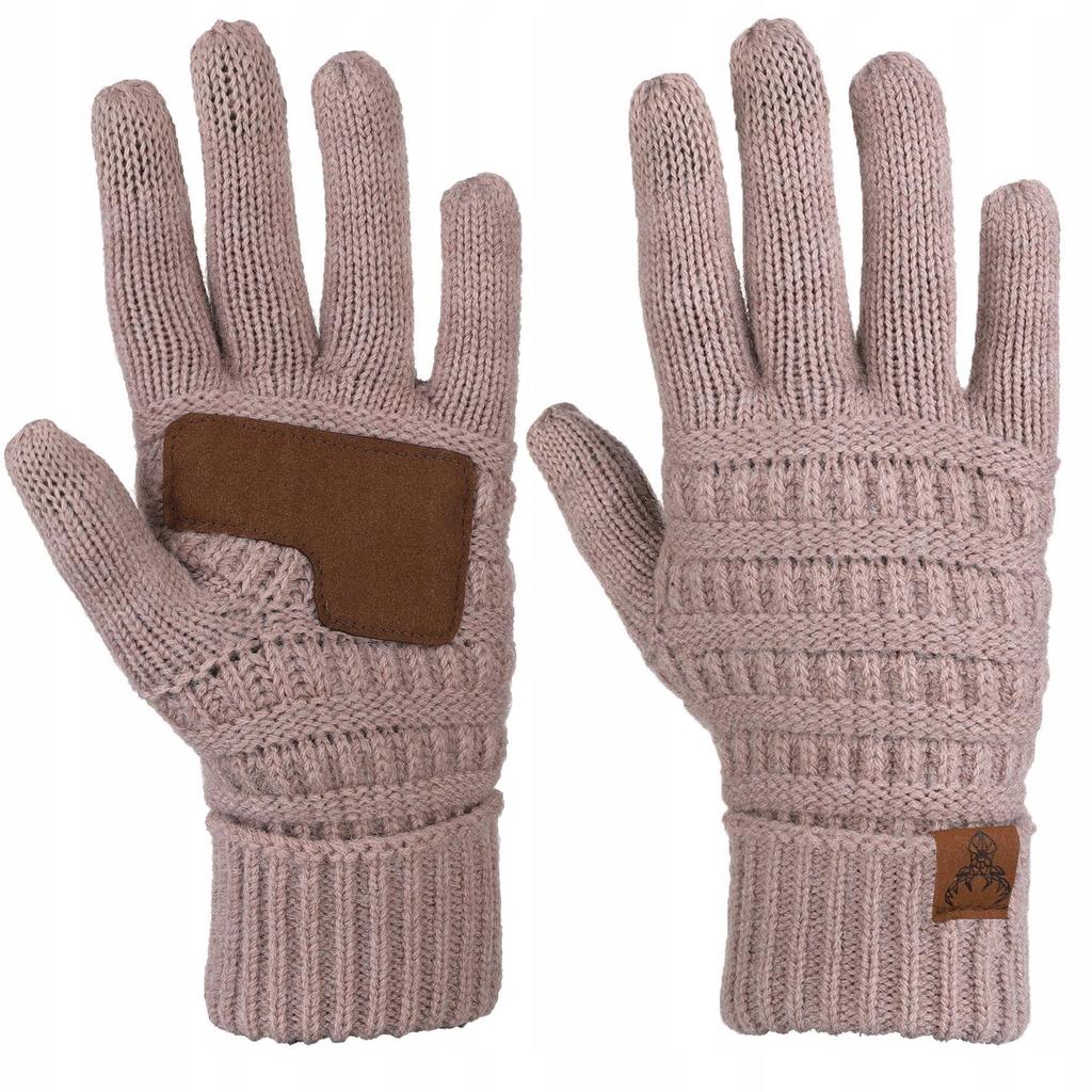 Women's Winter Gloves Classic Warm Thick MORAJ beige