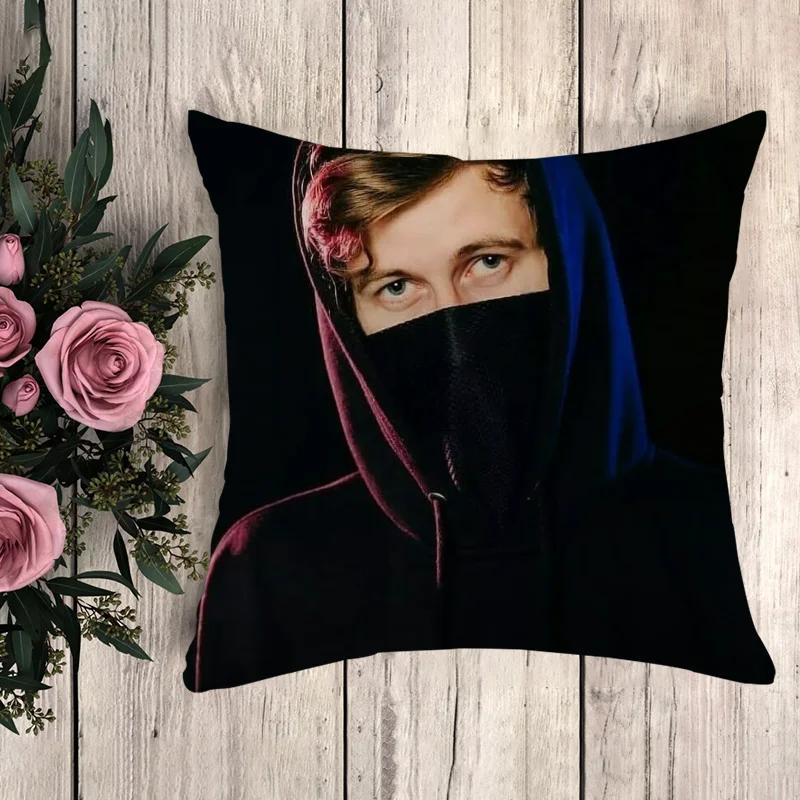 Poszewka na poduszkę Alan Walker Poszewka na poduszkę Luksusowe poduszki Anime Wystrój domu Poduszki dekoracyjne Poszewki dekoracyjne 50x50 Sofa