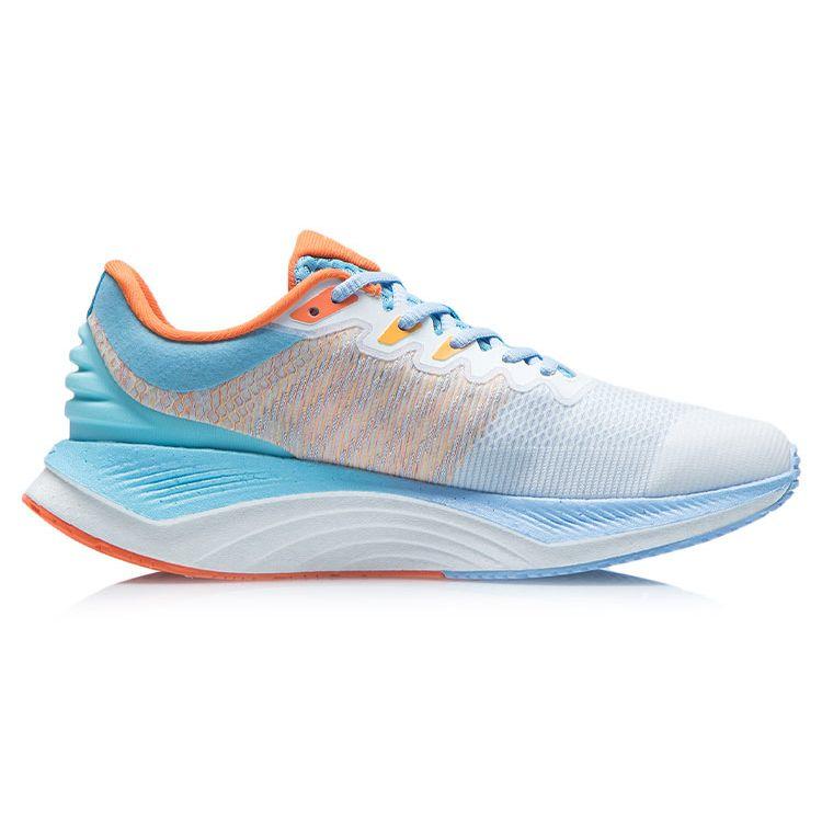 Li Ning Yue Ying Cushioning Non-Slip Durable Low-Top Running Shoes Men sneakers Blue Orange ARHR127-6