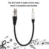 Compact 3.5mm Apapter Stereo 3.5mm Male To XLR Female Plug-and-Play 0.3m Length Audio Converter Mic Cord Computer Recording