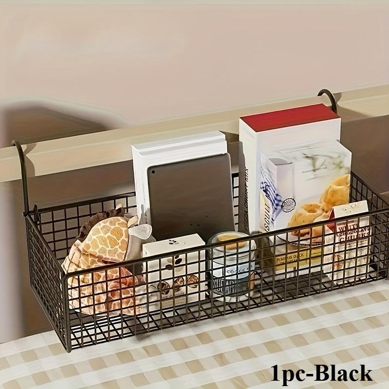 Contemporary Storage Rack, Multipurpose Plastic Organizer for Dormitory Beds, Space-Saving Design, Shelf Baskets