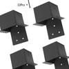 2Pcs 4x4in Rafter Post Brackets Pergola Kits Stainless Steel Pergola Brackets Patios Pergola Post Connectors Easy To Use