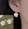Sterling Silver Black Agate Earring for Women Geometry Water Droplets Versatile Design Gift Jewelry Dropshipping