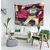 VIKAMA Hip Hop Rapper Tapestry Vintage Retro Photo Red Luxury Supercar Italy Shirt Print Wall Hanging For Men Bedroom Dorm Decor
