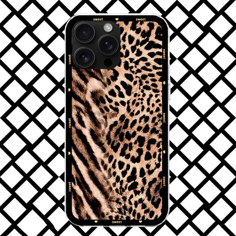 Animal Leopard Print Phone Case for iPhone 17 Air 16 16E 15 14 Plus 13 Mini 12 11 Pro Max 7 8 + SE 2020 Soft Cover Fundas 17 Air