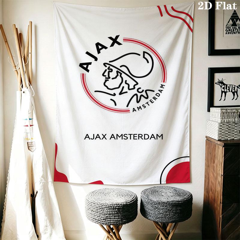 AFC Ajax Wandkleed Bedrukte Stof Deken Decoratieve Wandtapijten voor Slaapkamer Woonkamer Huisdecoratie