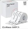 1 Rolls Of 12*40mm; Thermal Paper Roll Pack (160 Sheets/roll)