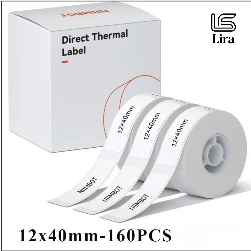 

1 Rolls Of 12*40mm; Thermal Paper Roll Pack (160 Sheets/roll) One size
