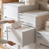 Plastic Drawer Storage Box Combinable Bedside Storage Containers  Wardrobe