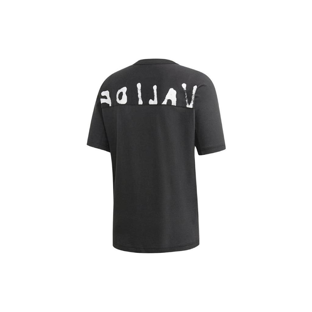 Adidas Originals Trefoil Graffiti Letter Print T-Shirt Men Tops Black GD9297
