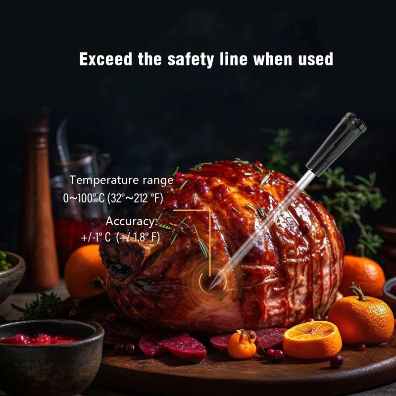 Bluetooth Wireless Meat Thermometer 360ft, APP Alerts Digital Food Thermometer for Grill Smoker Oven BBQ Cooking Kitchen