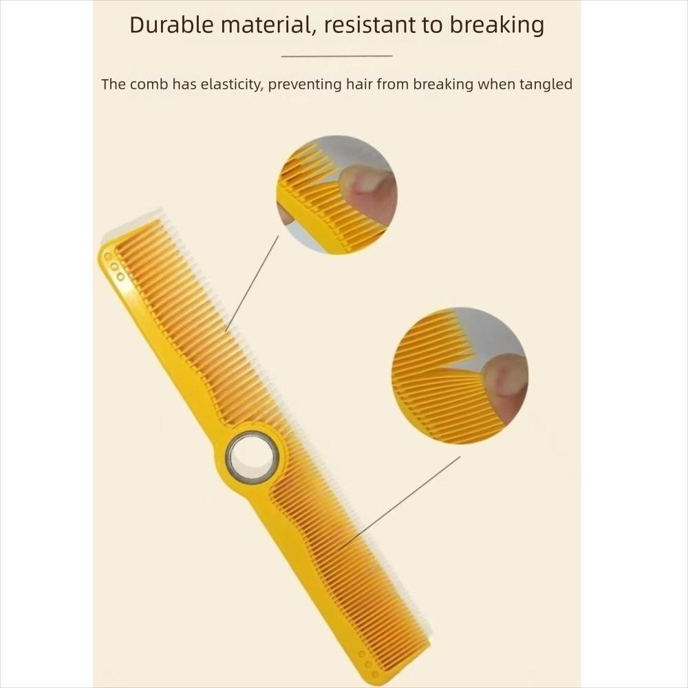 Wide & Fine Tooth Fidget Hair Comb with Bearing Anti-static Barber Comb for Salon