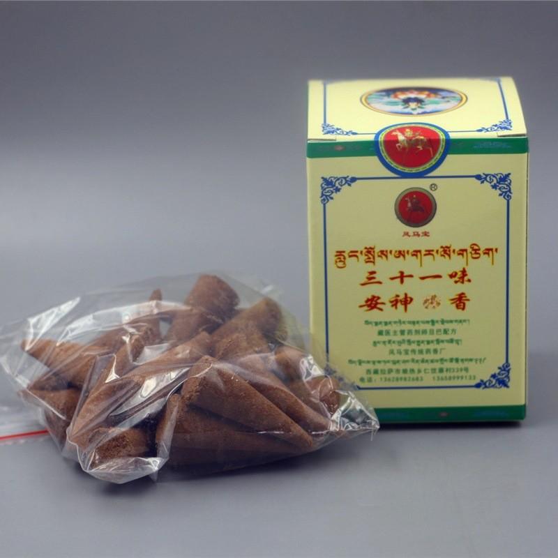 

Natural Tibetan Cone Incense/Thirty Taste Plant Health Indoor Aromatherapy Purifies The Air Eliminates Odor and Helps Sleep Cone Incense