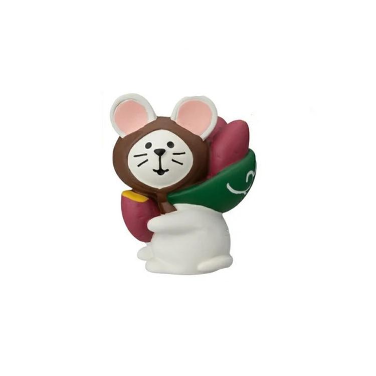 Japanese Ornaments Autumn Harvest Chestnut Series Japanese Photo Props Miniature Resin Gift INS Cat Collection Small Ornaments