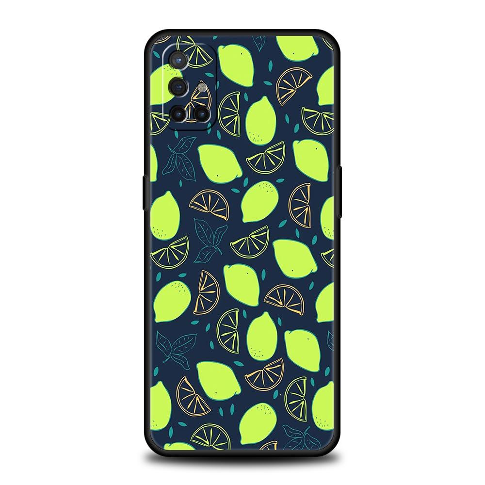 Phone Case For OnePlus 12 11 10 9 Pro 9T 12R 10R 9R 9RT 10T 8T 8 7 6T 7T Nord 2T CE 2 5G N200 N10 N100 Cover Fruit lemon