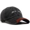 Großer M-Buchstabe 3D-Stickerei Baseballkappe Herren Vintage Weiches Oberteil PU-Lederbesatz Schirm Damenmütze Outdoor Freizeit Sonnenschutz Snapback
