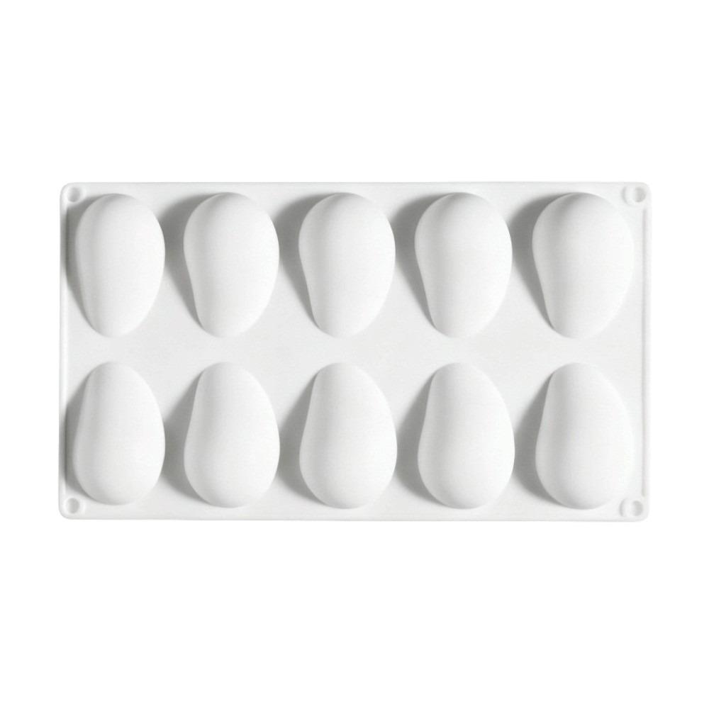 10 Cavity 3D Mango Silicone Mold Jelly Pudding Mold Chocolate Jelly Pudding Making