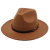 Suit Top Hat American Drama Belt Buckle Jazz Hat Men And Women Felt Hat Woolen Hat Big Brim Fedora Hat Jackson